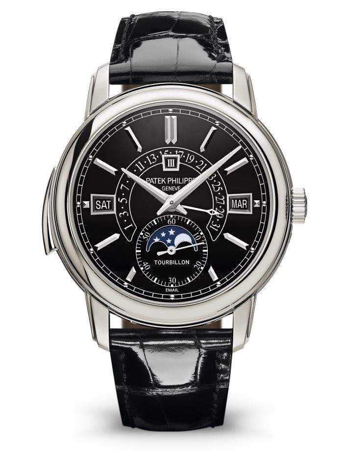 Review fake Patek Philippe 5316P-001 Grand Complications Perpetual Tourbillon Black Dial watch - Click Image to Close